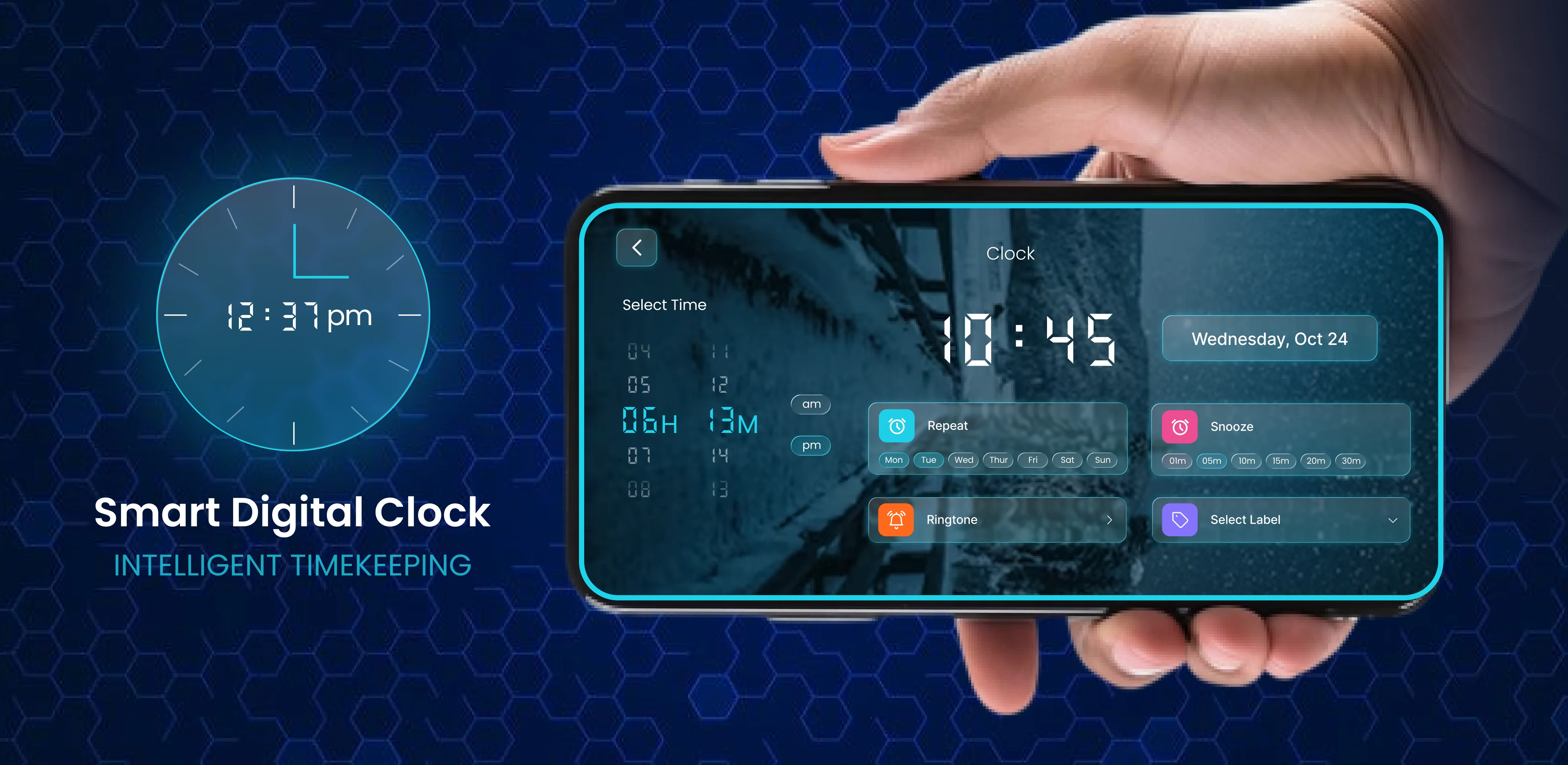 Digital Clock Hero Cover
